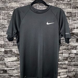 Nike Men's SPF40+ Short Sleeve Black Shirt